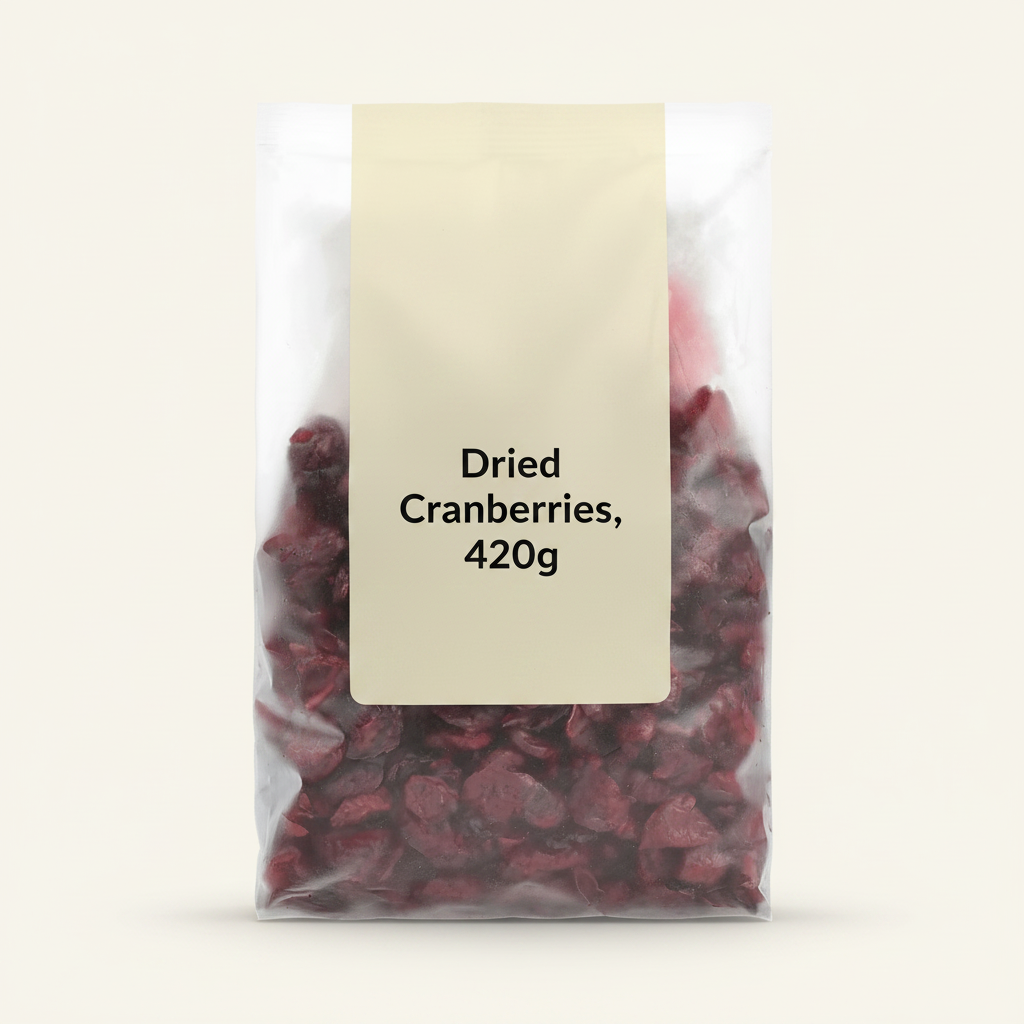 Holland & Barrett Juice Infused Cranberries 420g, UK version