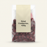 Holland & Barrett Juice Infused Cranberries 420g, UK version