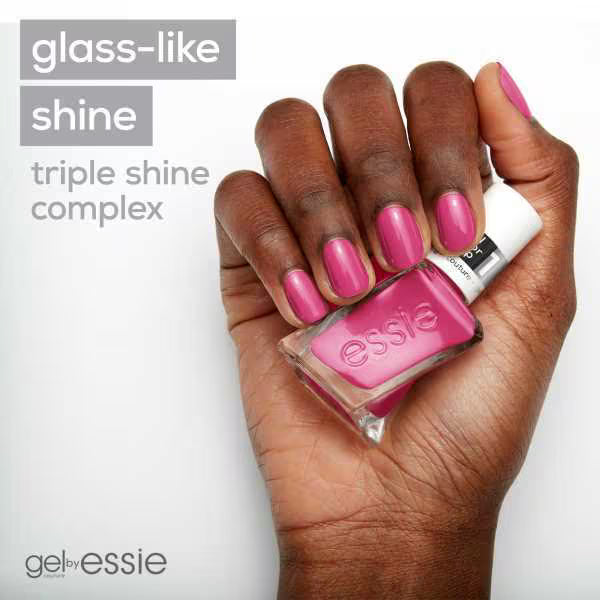 Essie Gel Couture pink vegan nail polish, UK version