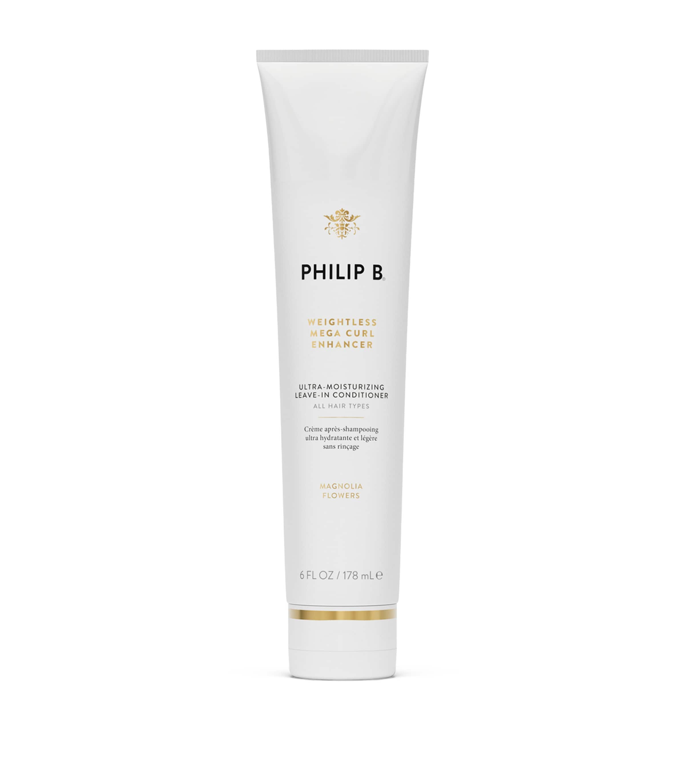 Philip B Weightless Mega Curl Enhancer leave-in conditioner 178ml, imported from the UK