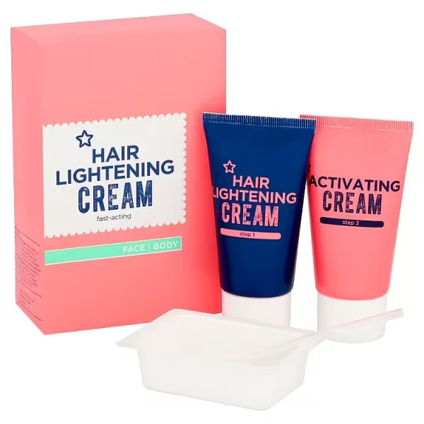 Superdrug Facial Hair Bleach Kit 50ml (British brand)