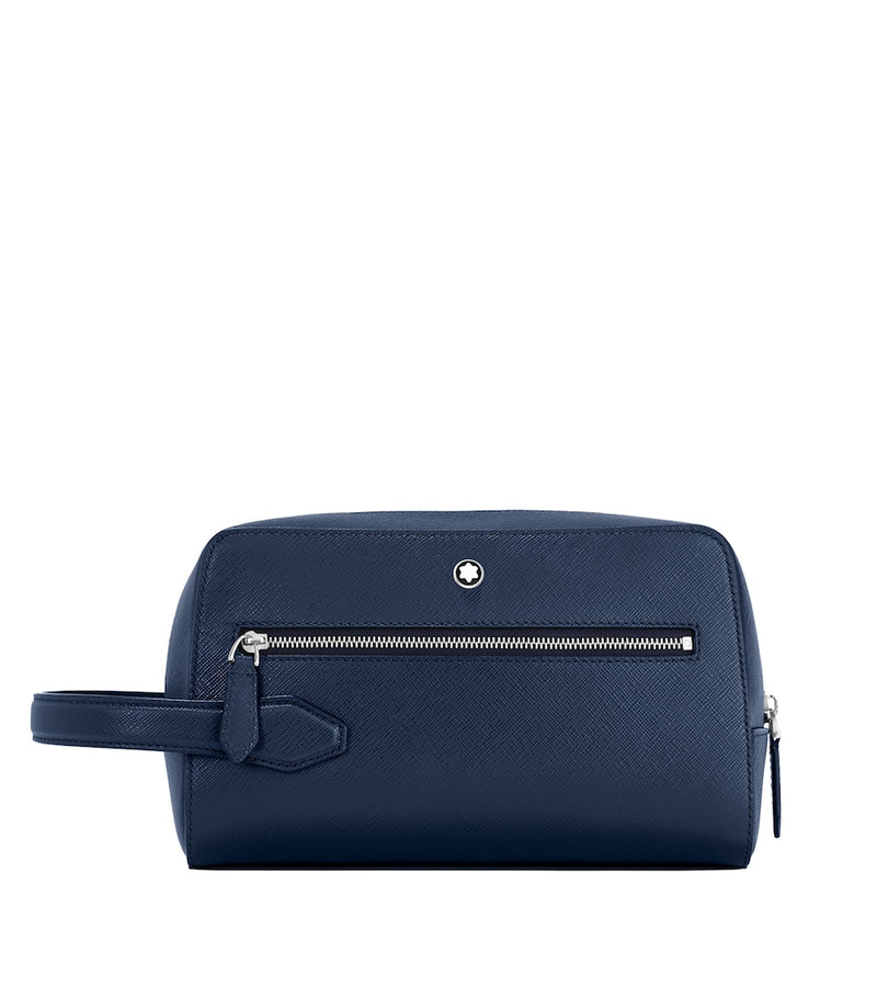 Soft Leather Organizer Pouch with Multiple Pockets, 19cm x 26cm x 3cm