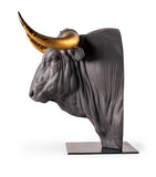Lladró Taurus Bull Bust ceramic sculpture, UK version