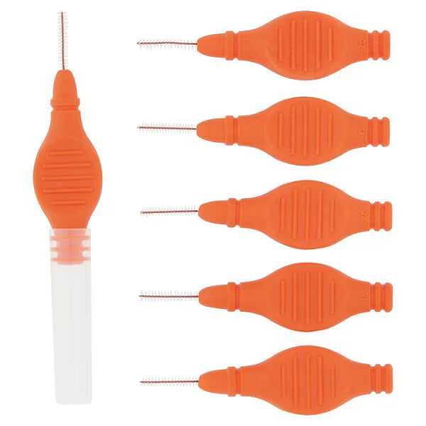 Superdrug interdental brush Orange 0.45mm 6 Pack (British brand)