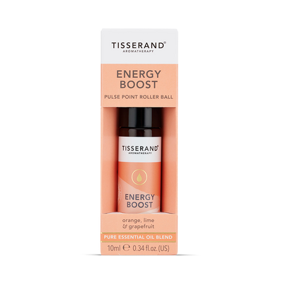 Tisserand Energy Boost Pulse Point Roller Ball Aromatherapy Essential Oil Blend 10ml