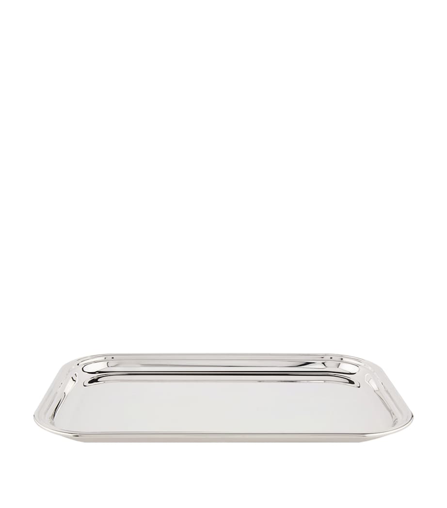 Greggio silver plated Georgian rectangular tray 39cm x 26cm, UK version