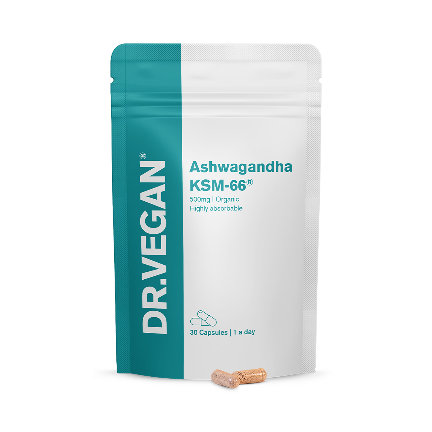 Dr.Vegan Ashwagandha capsules 500mg 30 Capsules - British product