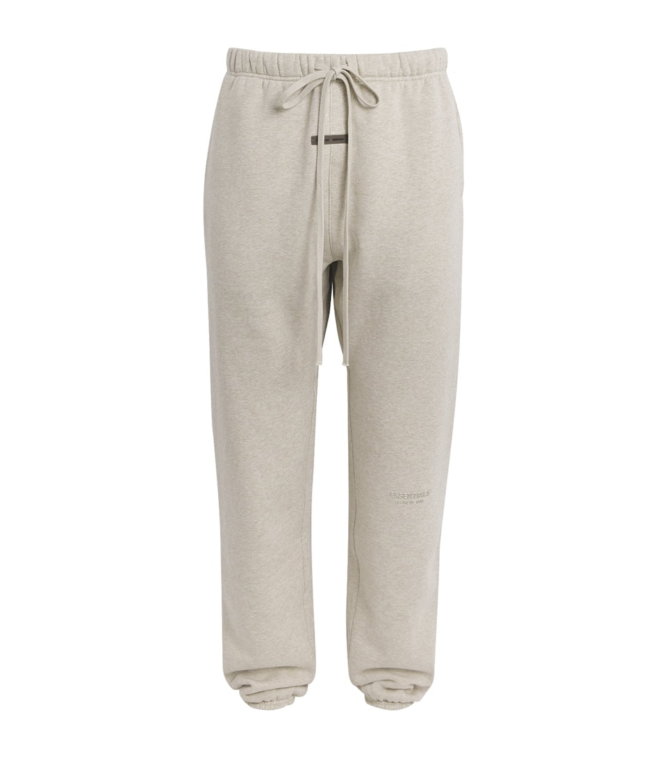 Cashmere and Cotton Blend Sweatpants with Turned-Up Cuffs and Pockets