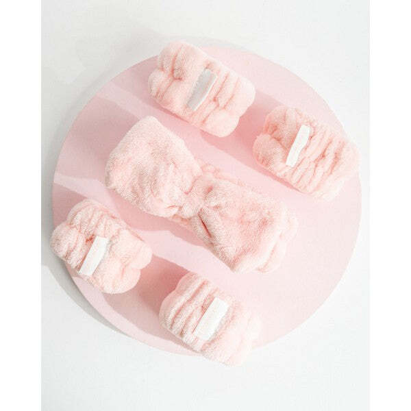 Brushworks Cleanser Duo Set Microfibre Headband Wrist Bands - British product