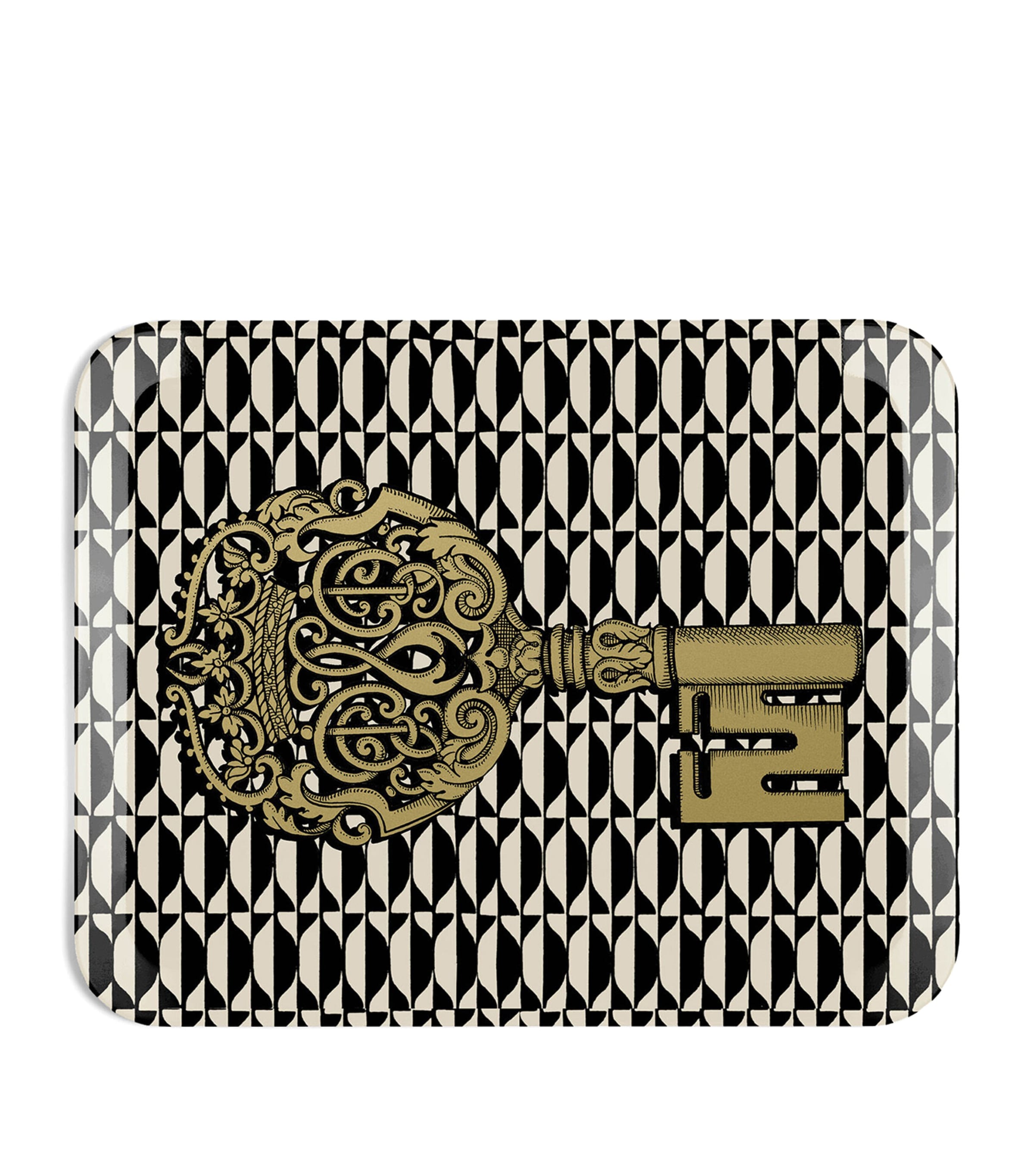 Fornasetti Chiavi and Losanghe Tray (60cm x 48cm)