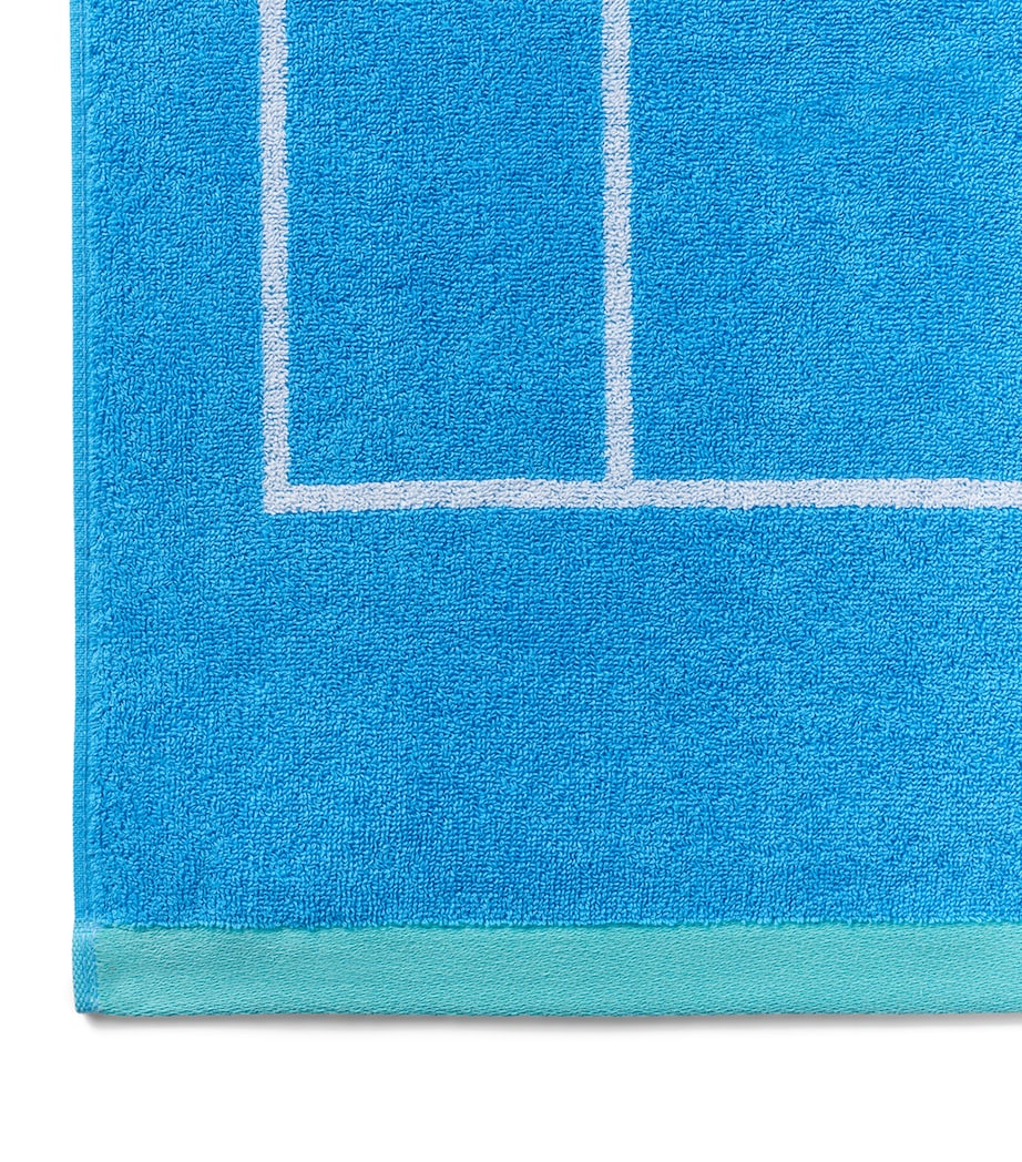 Christy Wimbledon Tennis Court bath towel 70cm x 133cm - British product