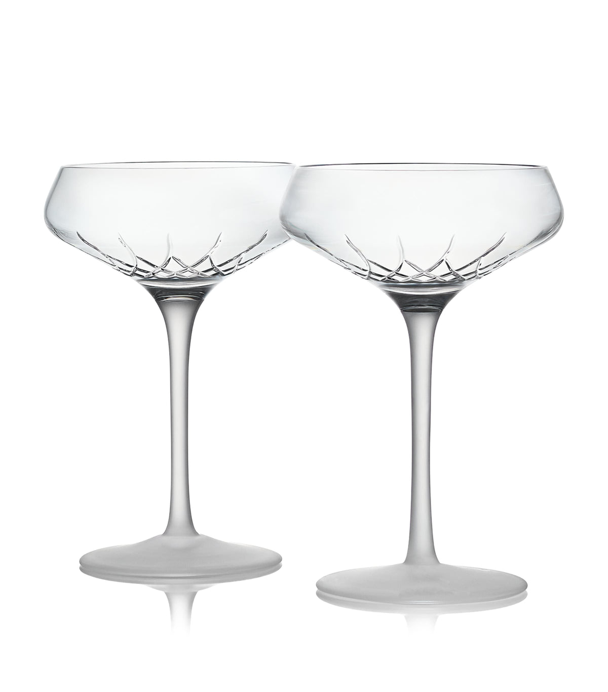 Waterford Lismore Arcus coupe glasses set of 2 260ml (British brand)