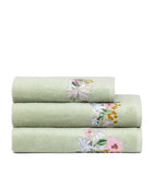 Yves Delorme Embroidered Orchidee hand towel 55cm x 100cm (British brand)