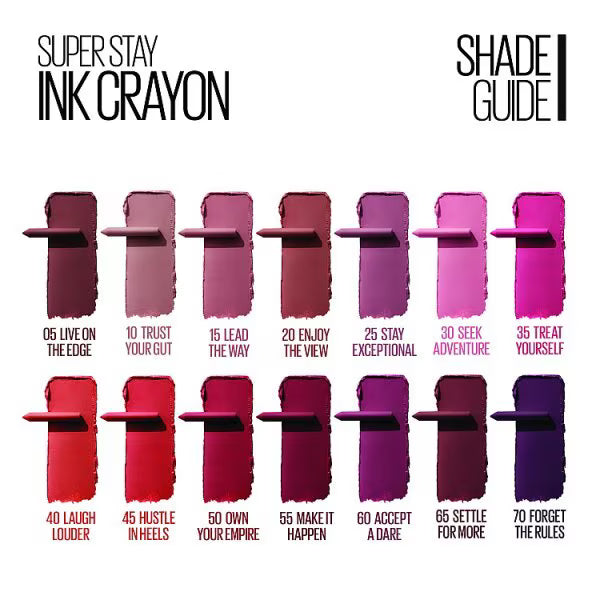 Maybelline Superstay Ink Crayon Run The World imported from the UK