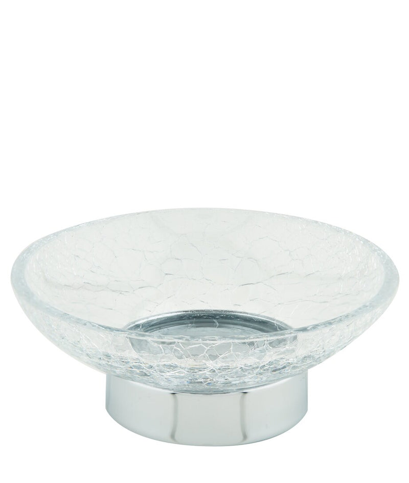 ZODIAC cracked crystal soap dish (British brand)