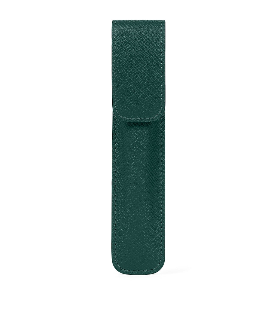 Smythson leather pen sleeve (British brand)
