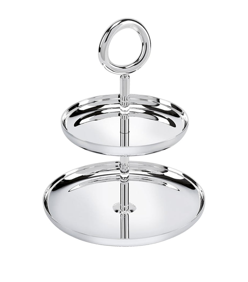 Christofle Vertigo silver-plated dessert stand - British product