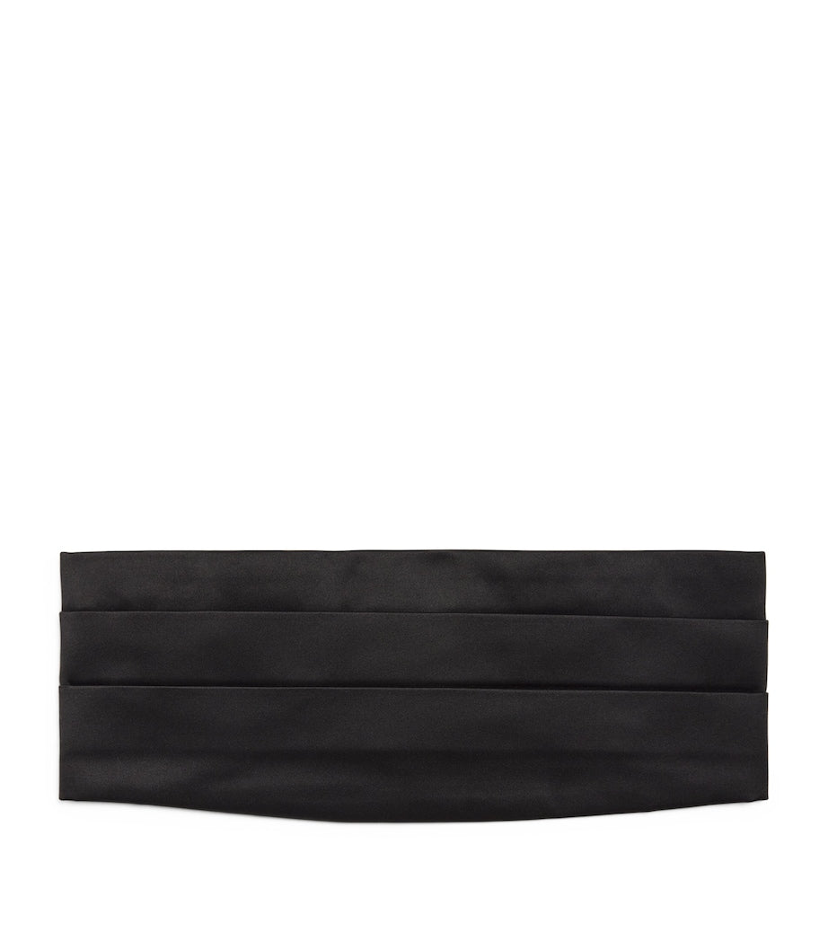 Giorgio Armani silk cummerbund formal accessory, UK version