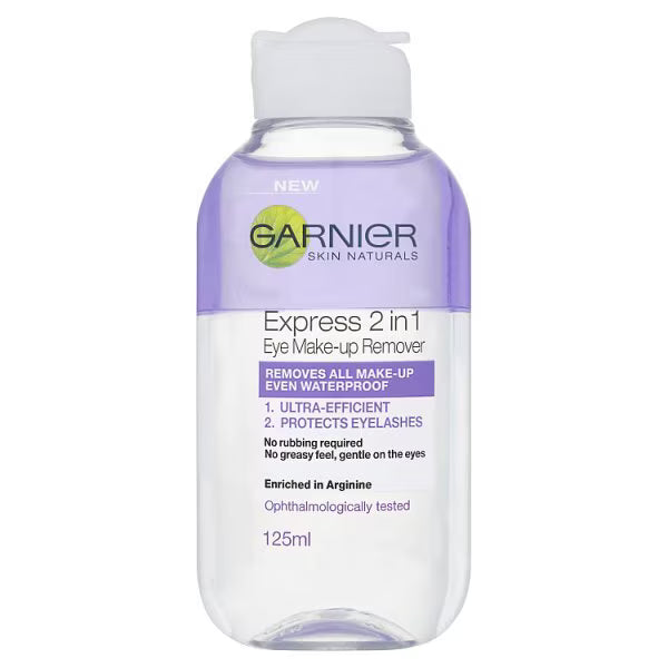 Garnier Skin Naturals eye makeup remover 125ml, UK version