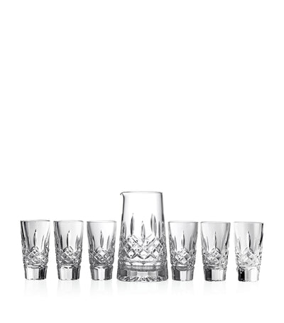 Waterford Lismore Pitcher and Shot Glass Glassware Set