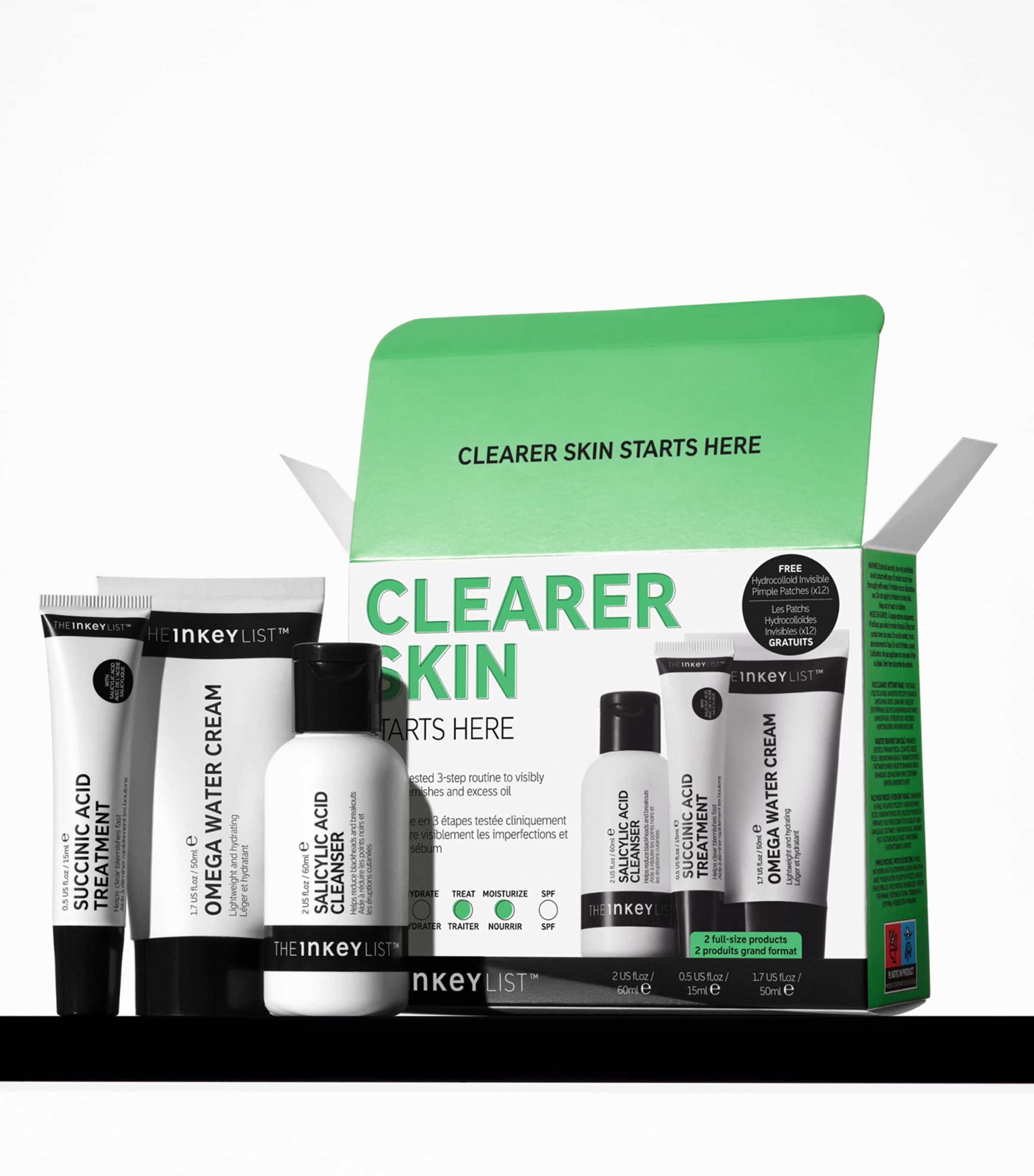 The Inkey List Clearer Skin Starts Here Gift Set (British brand)