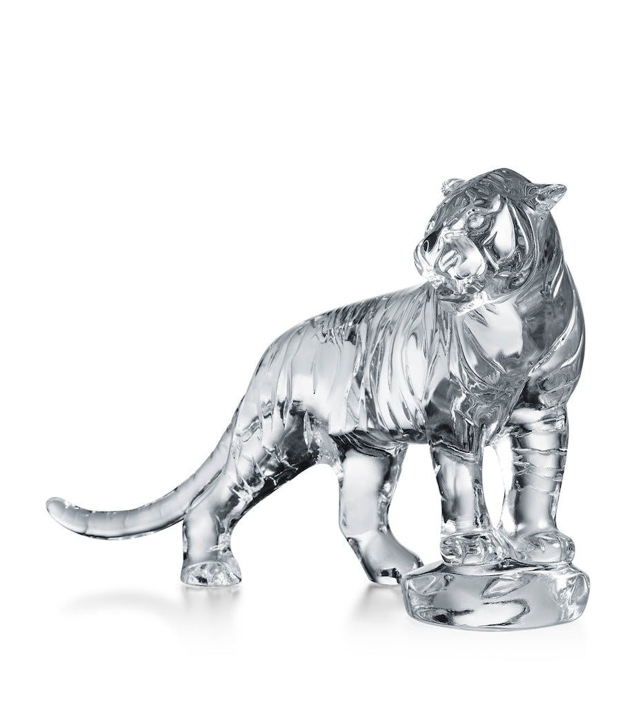 Baccarat Tigre Roaring Bengal Tiger Decoration