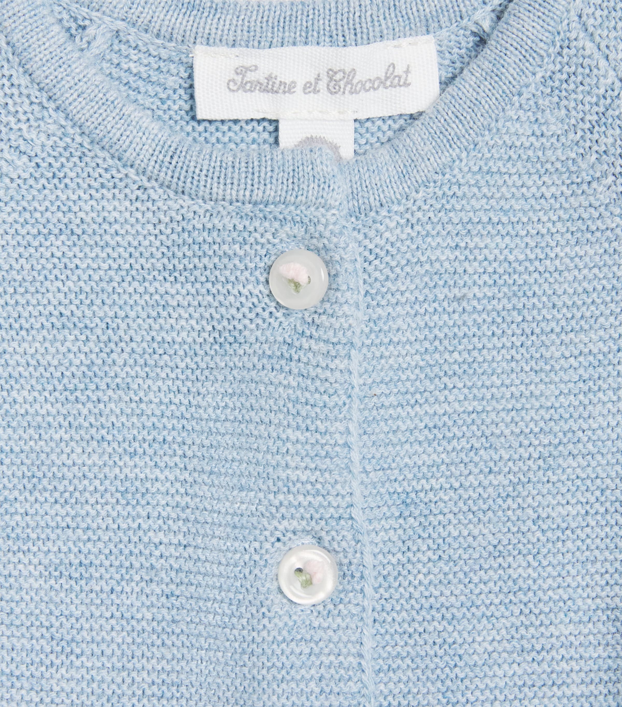 Tartine et Chocolat Cotton Frill-Detail cardigan 1-24 months (British brand)