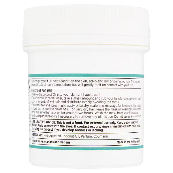 Superdrug Coconut Oil for hair and skin 125ml (British brand)