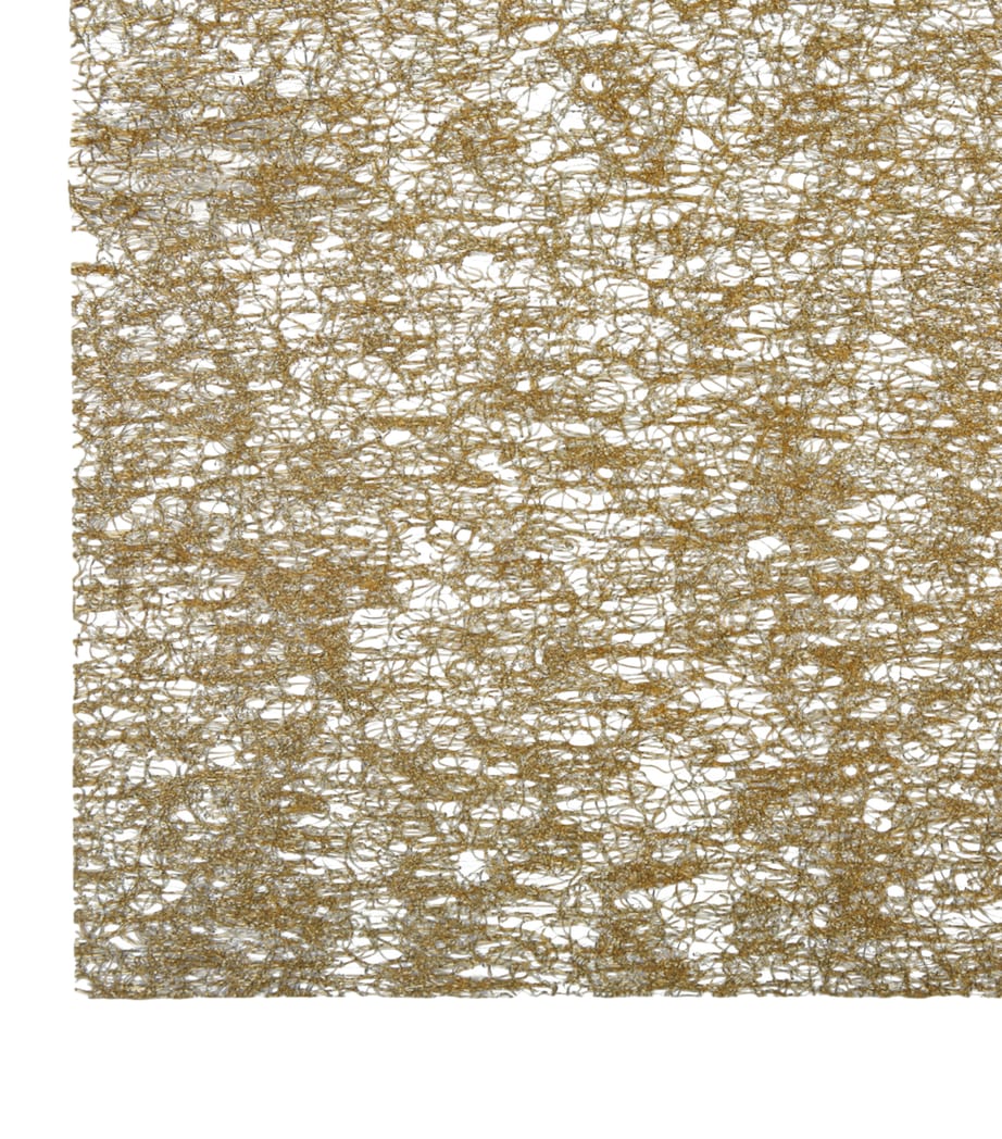 Chilewich lace table runner with metallic finish, 36cm x 183cm - British product