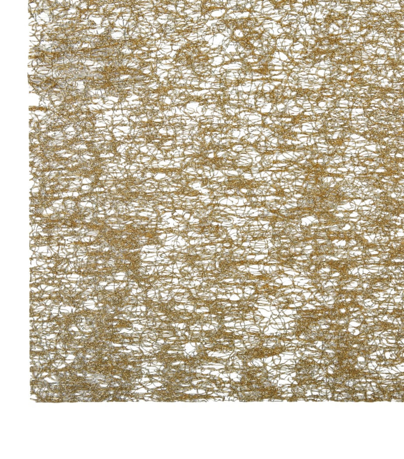 Chilewich lace table runner with metallic finish, 36cm x 183cm - British product