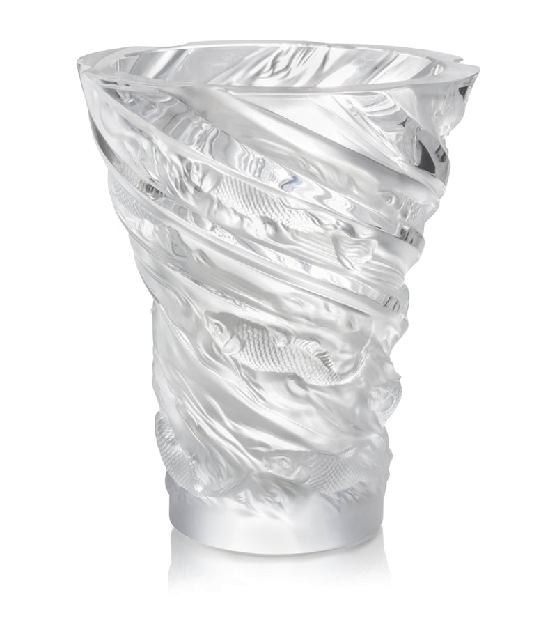 Lalique Koi Fish Vase (35cm)