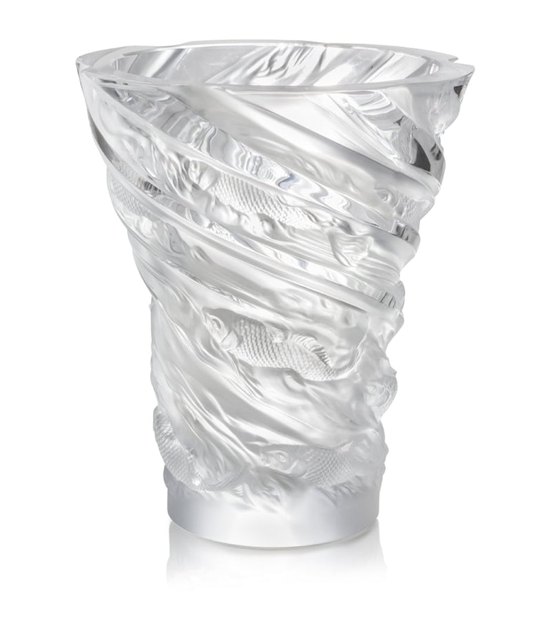 Lalique Koi Fish Vase (35cm)