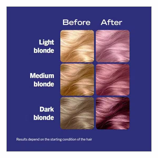 LIVE Permanent Pink Mauve Kiss hair dye kit , UK version