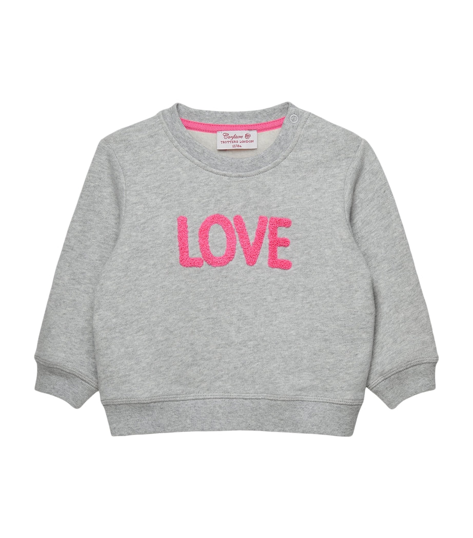 Trotters Cotton Love sweatshirt 3-24 months (British brand)