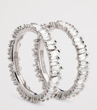 Suzanne Kalan White Gold and Classic Diamond Tech Ring Jackets (Size 8.5)