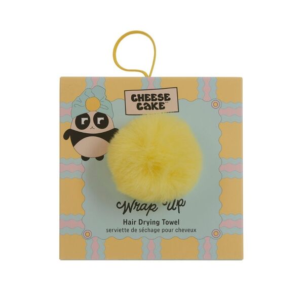 Hair drying towel with pompom Blue - British product