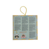 Hair drying towel with pompom Blue - British product