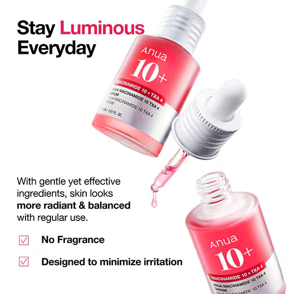 Anua Niacinamide 10% TXA 4% face serum 30ml - British product