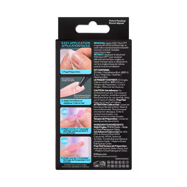 DNR Salon X-Tend Nails Words 30 Pieces - British product