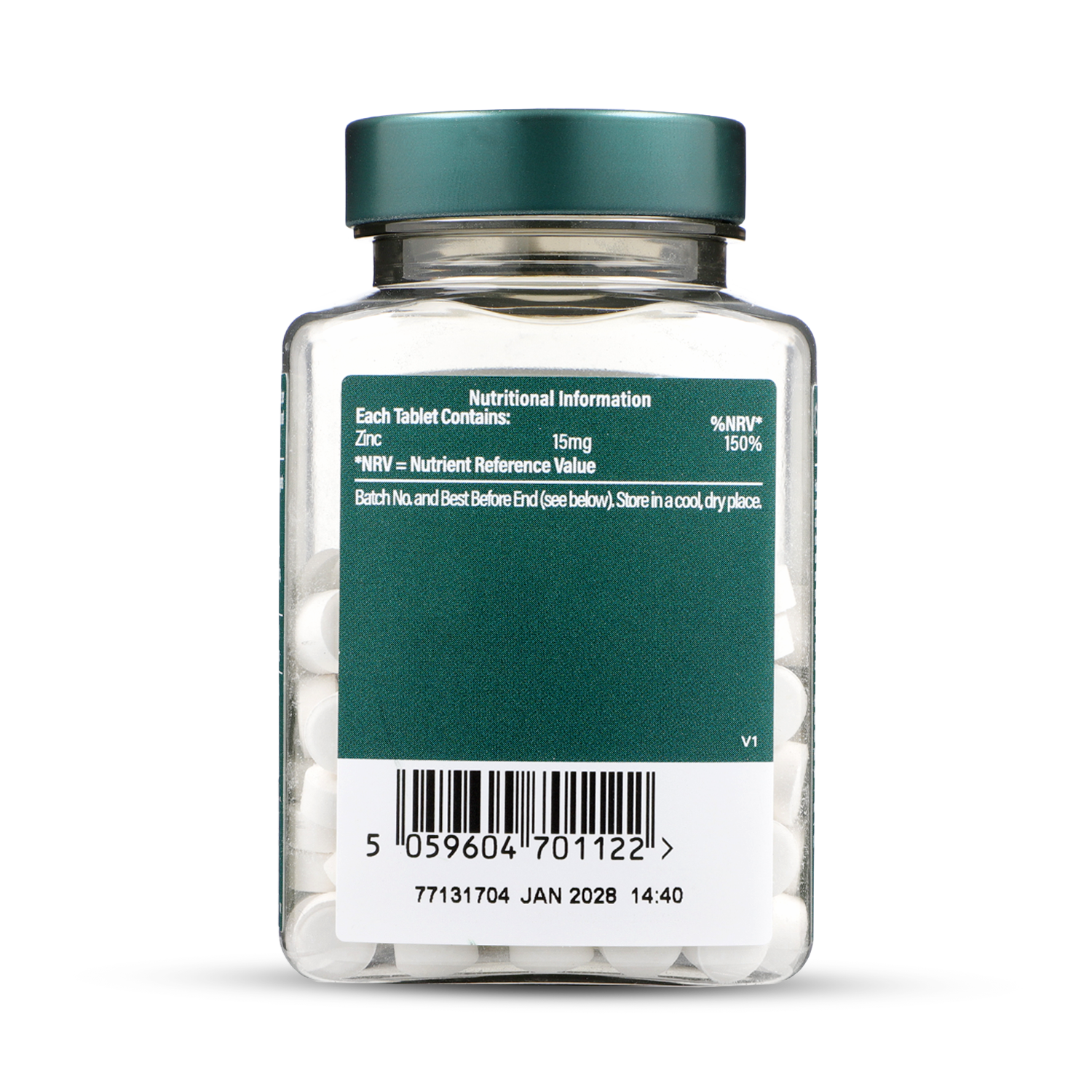 Holland & Barrett Zinc 15mg 60 Tablets - 999124