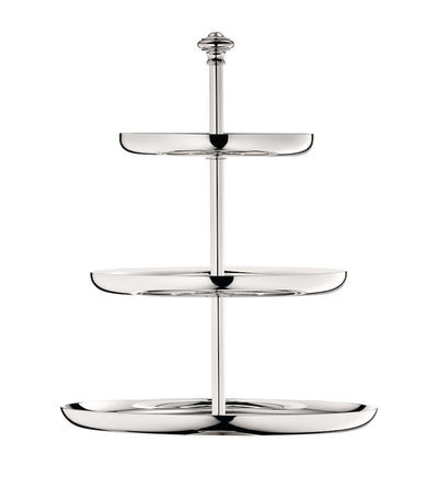 Silver-Plated Three-Tier Pastry Stand 24cm