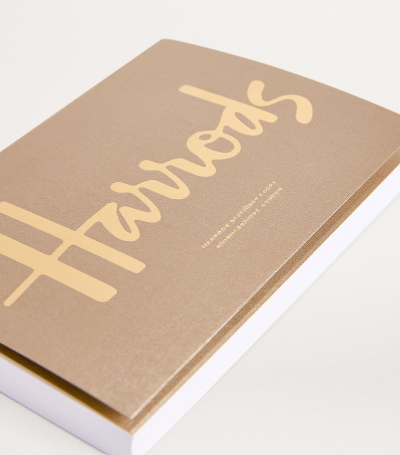 Harrods A6 notebook with logo cover, UK version