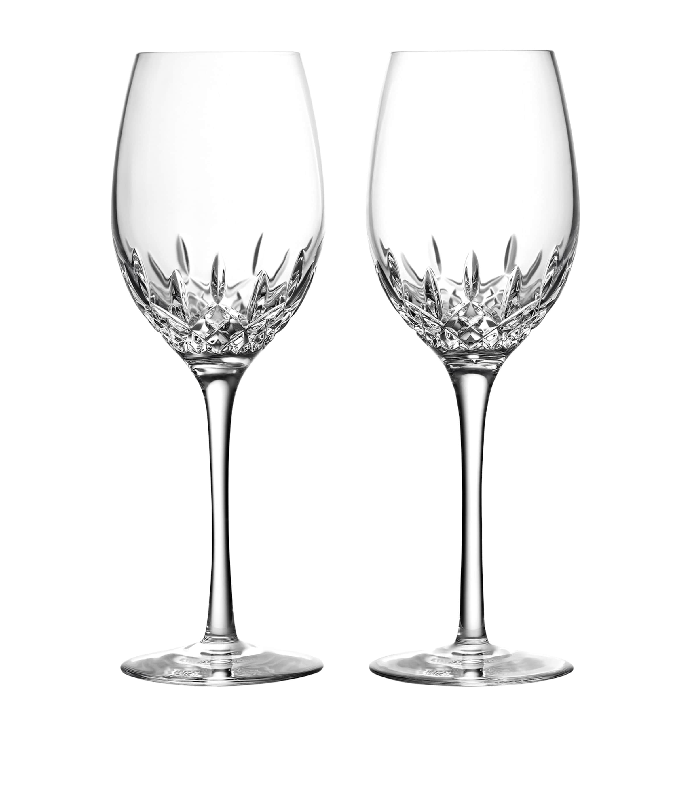 Waterford Lismore Essence white wine glasses 475ml (British brand)