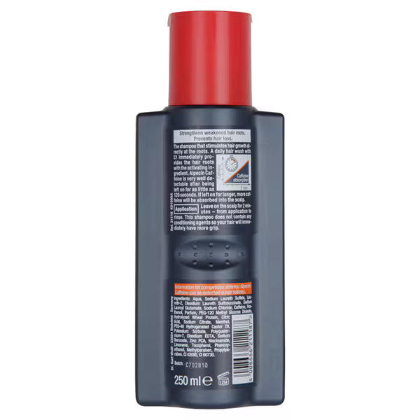 Alpecin Caffeine Men's Shampoo 250ml Pack - British product