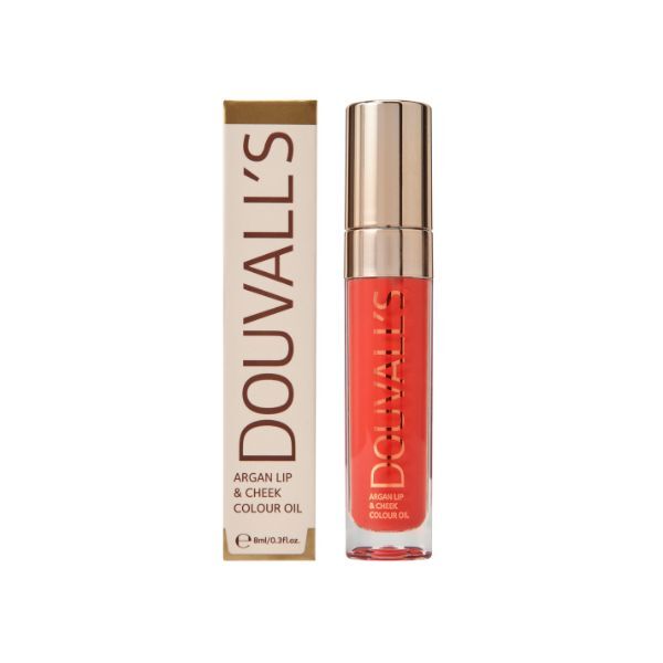 Douvall's Argan Lip & Cheek Colour Oil Some Like It Hot 8ml, imported from the UK