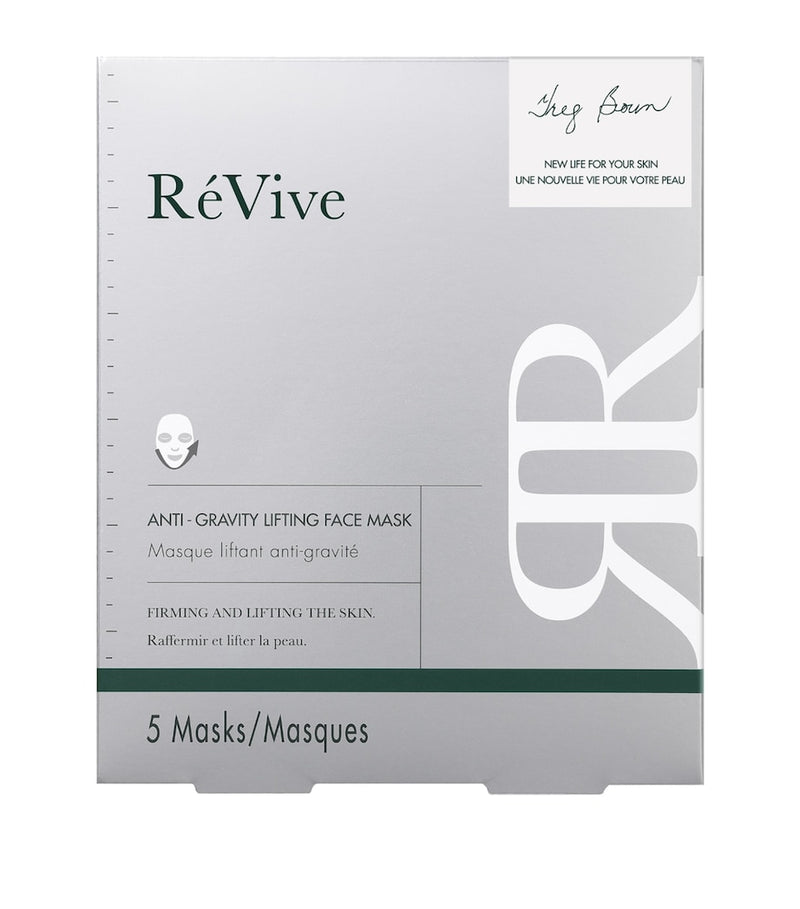RéVive Anti-Gravity Lifting Sheet Mask Pack of 5, imported from the UK
