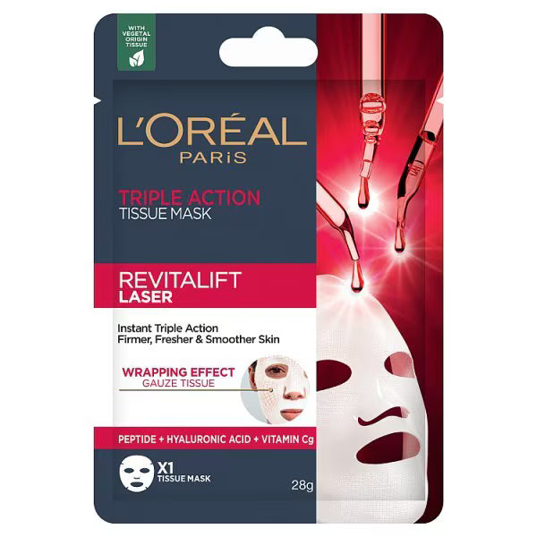 L'Oréal Paris Revitalift Laser Tissue Mask 28g, UK version
