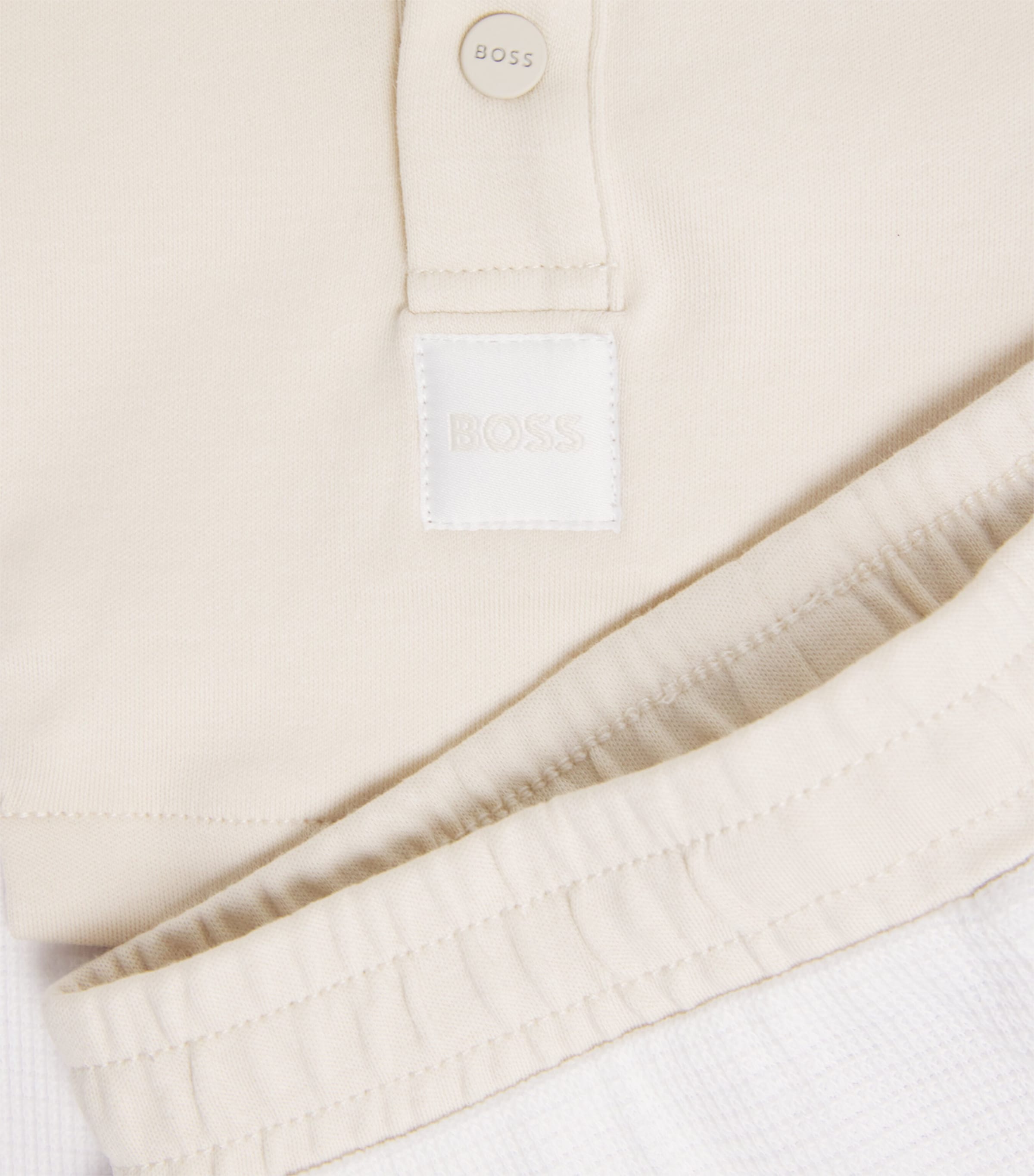 BOSS Kidswear cotton polo and shorts set for infants 1-18 months - British product