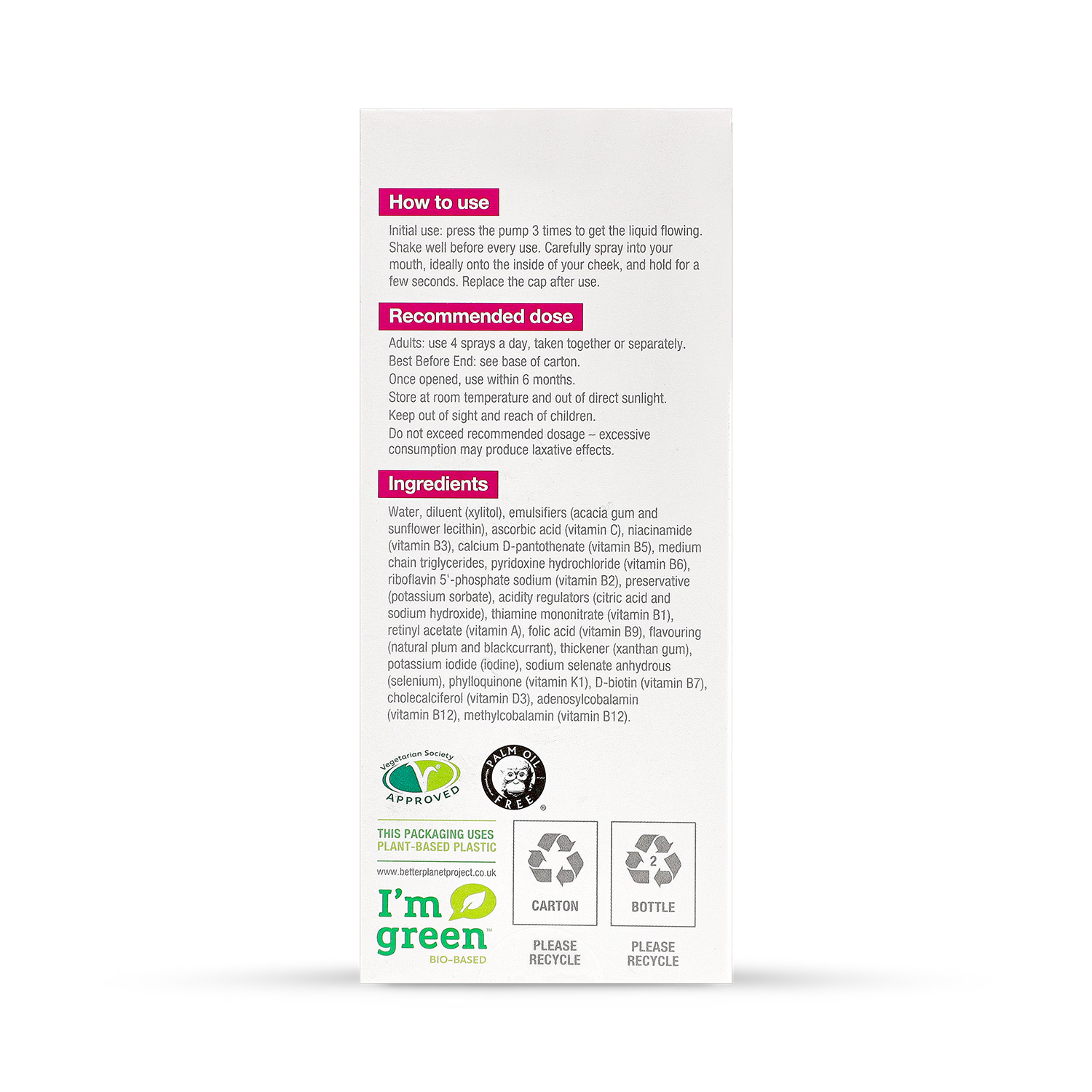 BetterYou MultiVit Oral Spray 25ml - British product