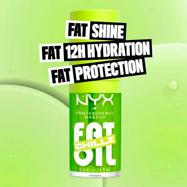 NYX fat oil lip gloss kiwi freezie, imported from the UK
